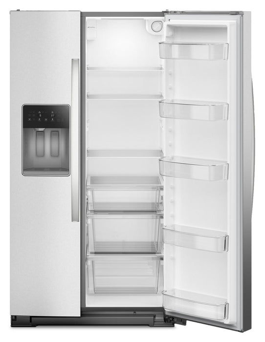 Whirlpool 36\" 21 Cu. Ft. Side-by-Side Refrigerator - Fingerprint-Resistant Stainless - WRSC5536RZ