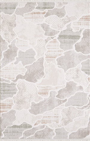 Cove Waves Multi-Colour Area Rug - 5'3