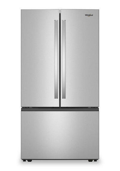 Whirlpool 36" 31 Cu. Ft. French-Door Refrigerator with Ice Maker - Stainless Steel - WRFF3136SZ | Réfrigérateur Whirlpool de 36 po et de 31 pi3 à portes françaises avec machine à glaçons - acier inoxydable - WRFF3136SZ | WRFF313Z