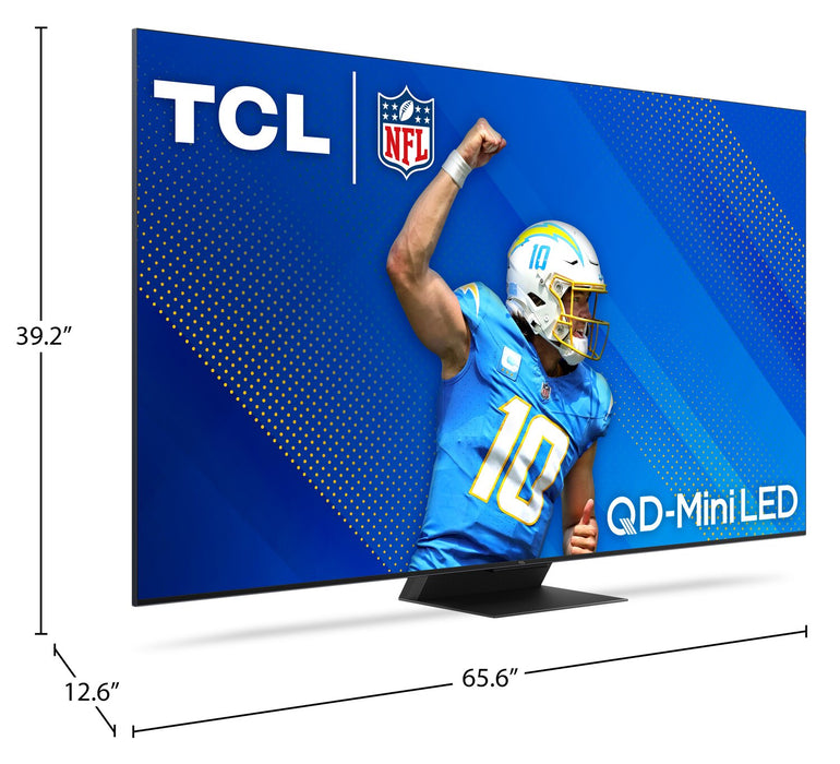 TCL 75\" QD-Mini LED 4K HDR Ultra QLED Ultra IMAX Enhanced 120Hz Google Smart TV (75QM851G)