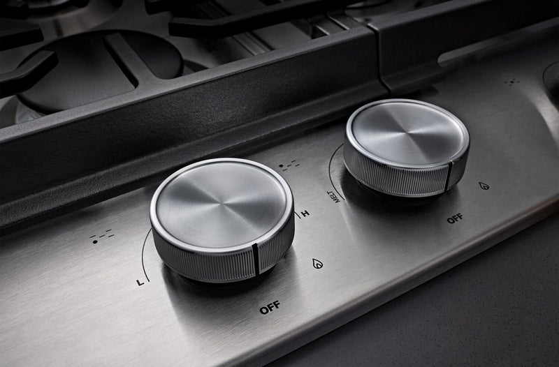 KitchenAid 30\" Gas-on-Metal Cooktop with Cast-Iron Grates – Stainless Steel - KCGK330SSS