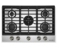 KitchenAid Gas-on-Metal Cooktop with CookShield Finish - Stainless Steel - KCGK730SSS 