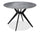 Luka Dining Table with Sintered Stone Top, Metal Base - 43.5"W Round – Grey