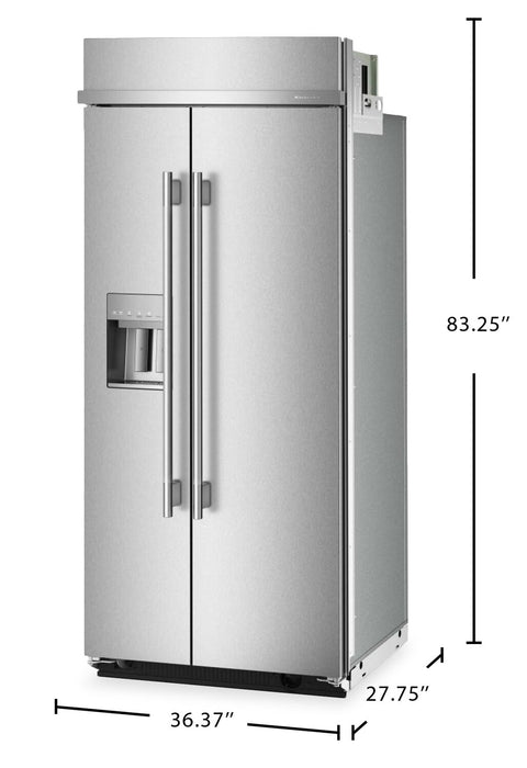 KitchenAid 36\" 20.8 Cu. Ft. Built-In Refrigerator - PrintShield™ Stainless Steel - KBSD736SPS