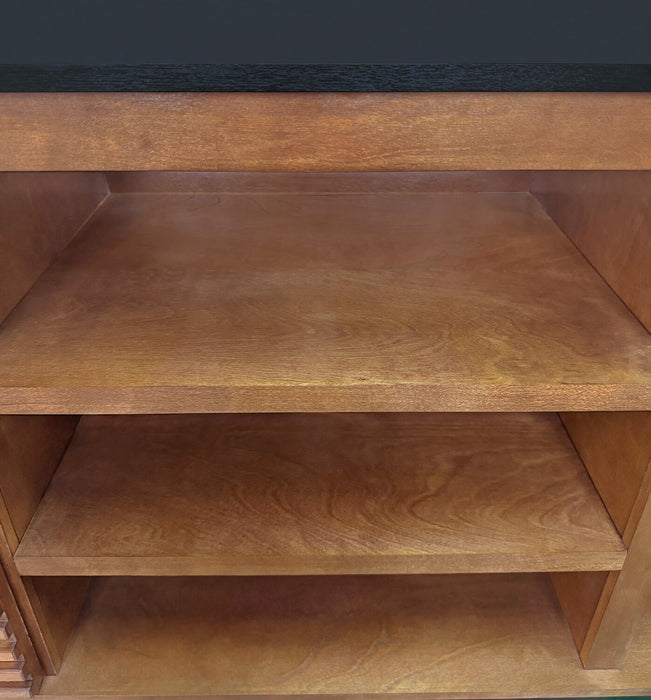 Wilder 68\" Traditional TV Stand with Storage and Cable Management for TVs up to 78\" – Dark Brown