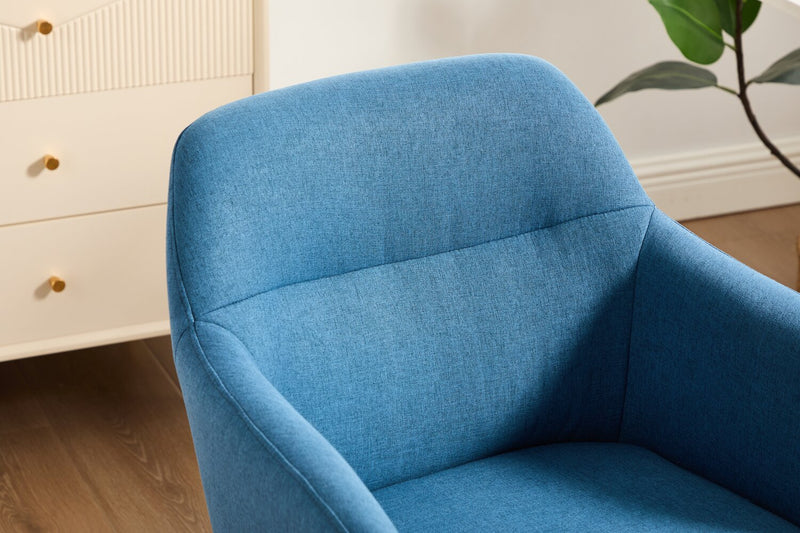 Stevie 23\" Swivel Office Chair with Adjustable Height – Blue