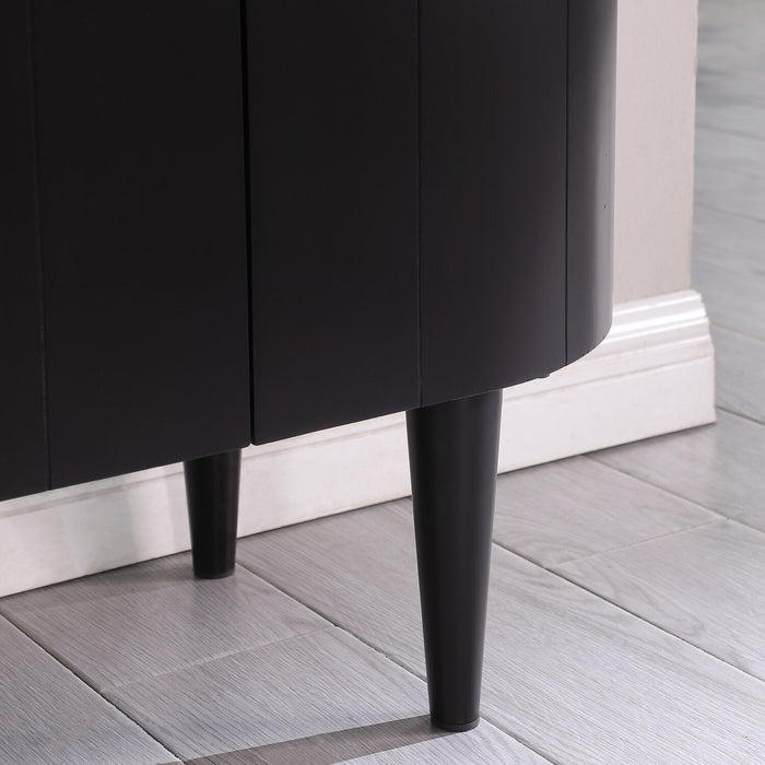 Kort & Co Vance 55\" Cabinet – Matte Black 