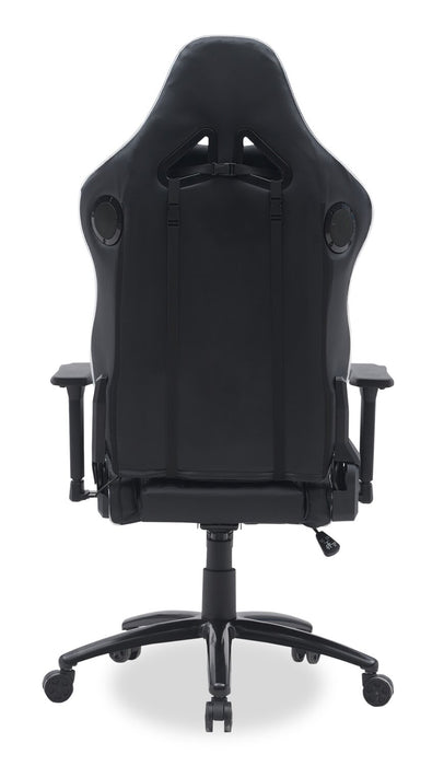 Falcon 30” Ergonomic Gaming Chair with Built-In Bluetooth Speakers & LED Lighting - Black