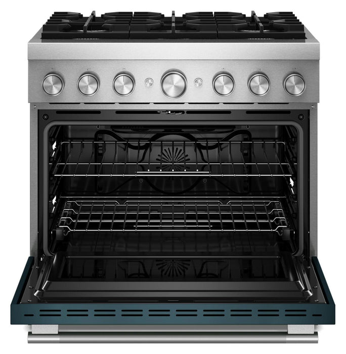 KitchenAid 5.1 Cu. Ft. Dual Fuel Range with No Preheat Air Fry – Agave - KFDS936SAG
