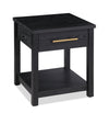 Dalton 20\" End Table with Drawer – Black 