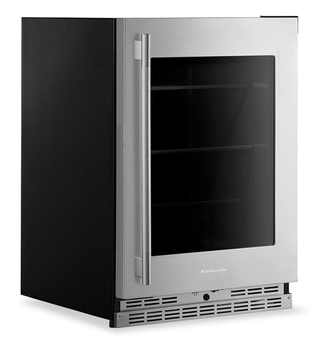KitchenAid 24\" Undercounter Refrigerator with Metallic Accents – PrintShield Stainless - KURL524SPS