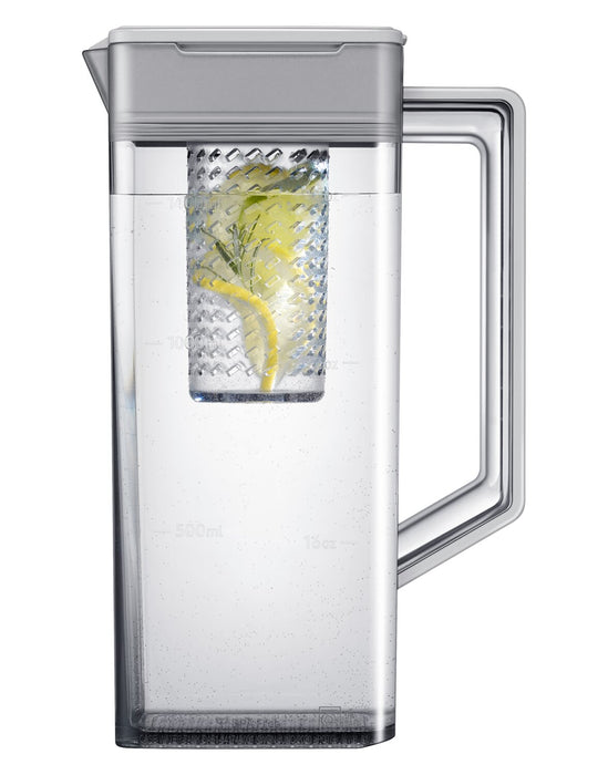 Samsung 36\" 22.8 Cu. Ft. Bespoke Counter-Depth 4-Door Flex™ with Beverage Center Refrigerator - White Glass - RF23DB960012AA