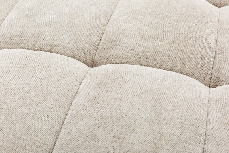 Oaklyn Modular 109\" Fabric Sofa with Tufted Seat Cushions - Beige