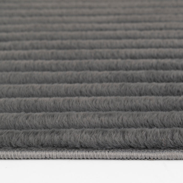 Channel Dark Grey Area Rug - 7' x 10'