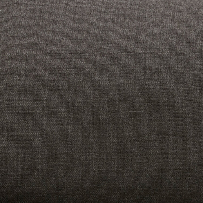 Cindy Crawford Home Gena 78.7\" Linen-Look Fabric Condo Size Sofa with Removable Back Cushions - Charcoal Grey