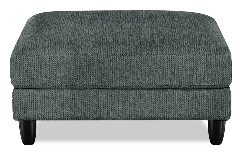 Lounge Modular 40\" Chenille Fabric Ottoman – Grey