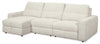 Scott Living Elevate Modular 3-Piece Left-Facing Chenille Fabric Power Sliding Sectional - Taupe