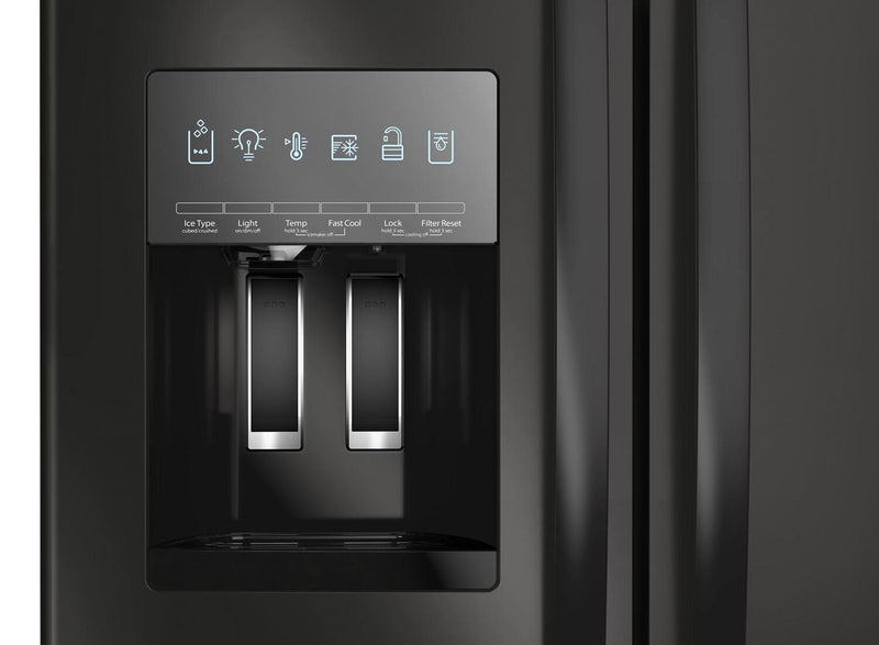 Whirlpool 36\" 25 Cu. Ft. French-Door Refrigerator with Ice and Water Dispenser - WRFF3436RB