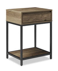 Akio Bedside 1-Drawer Nightstand with Lift-top Storage, 18