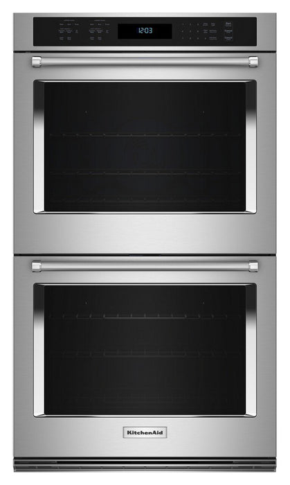 KitchenAid 27\" 8.6 Cu. Ft. Electric Double Wall Oven with True Convection - Stainless Steel - KOED527PSS