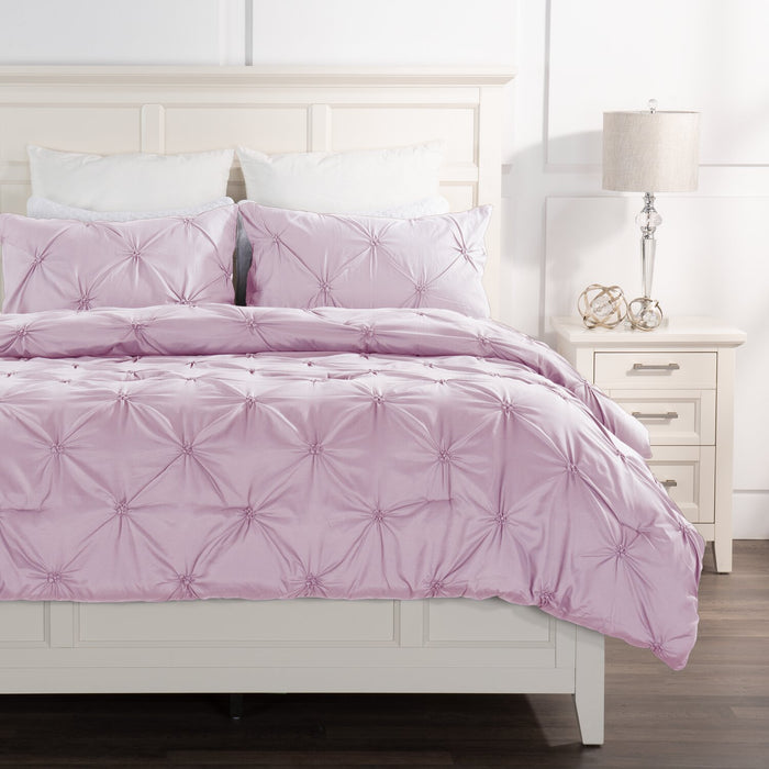 Penelope 3-Piece Full/Queen Comforter Set - Pink