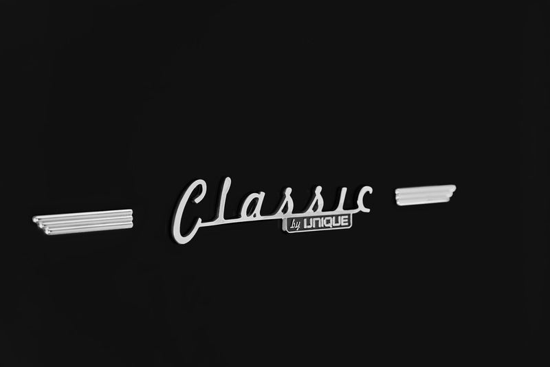 Classic Retro by Unique 24\" 12 Cu. Ft. Bottom-Freezer Refrigerator - Matte Black - UGP-340L MB AC