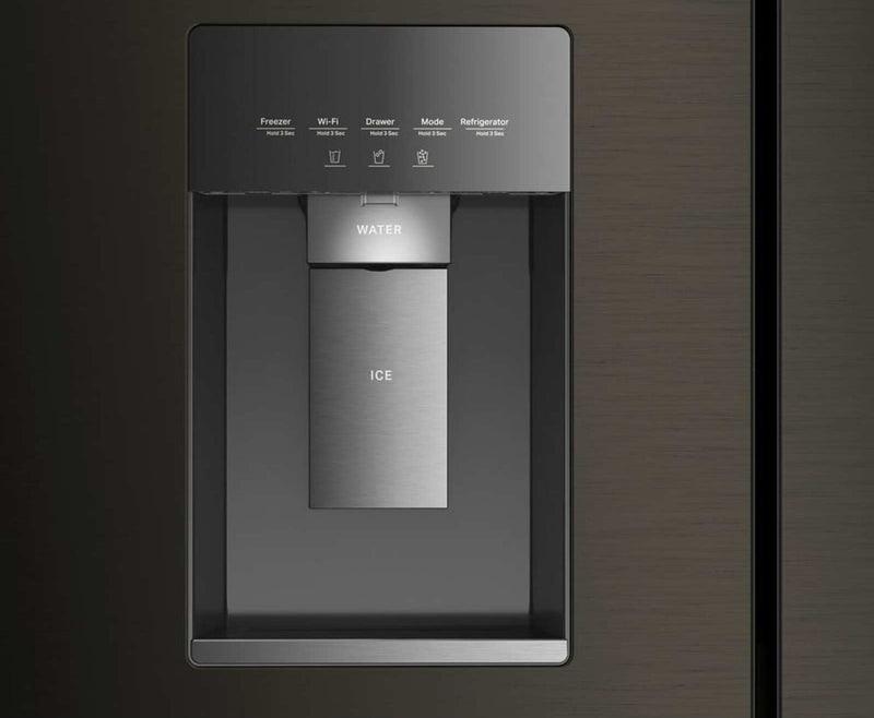 Whirlpool 36\" 22 Cu. Ft. True Counter Depth French Door Refrigerator – Black Stainless Steel - WRMC5036RV