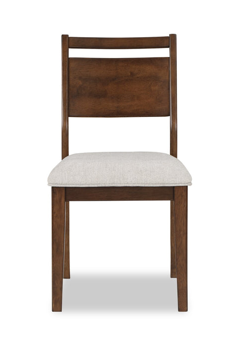 Vale 5pc Dining Set with Table & 4 Chairs, Wood, 72\"W - Brown & Beige