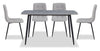Arlo 5-Piece Dining Set - Grey