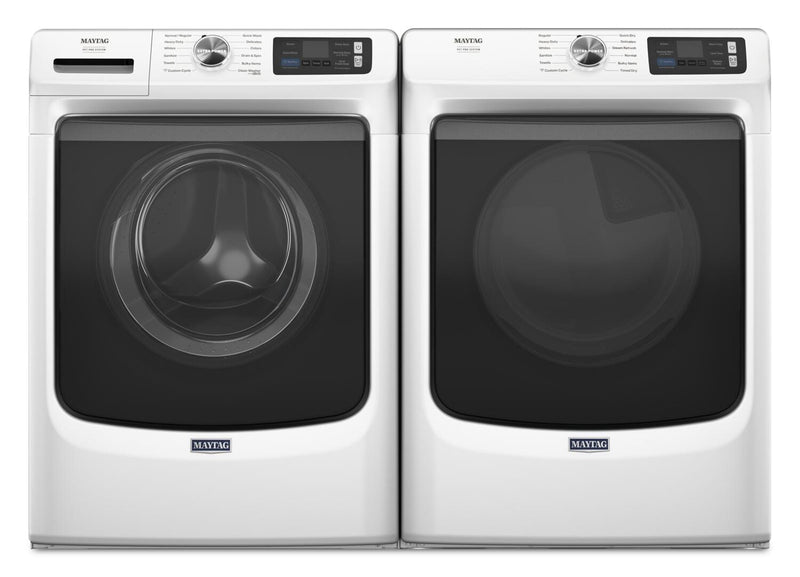 Maytag 5.8 Cu. Ft. Pet Pro Smart Front-Load Washer and 7.4 Cu. Ft. Gas Dryer - White