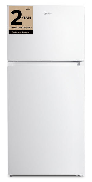 Midea 27.5” 16 Cu. Ft. Top Mount Freezer Refrigerator – White - MRT16D2BWW
