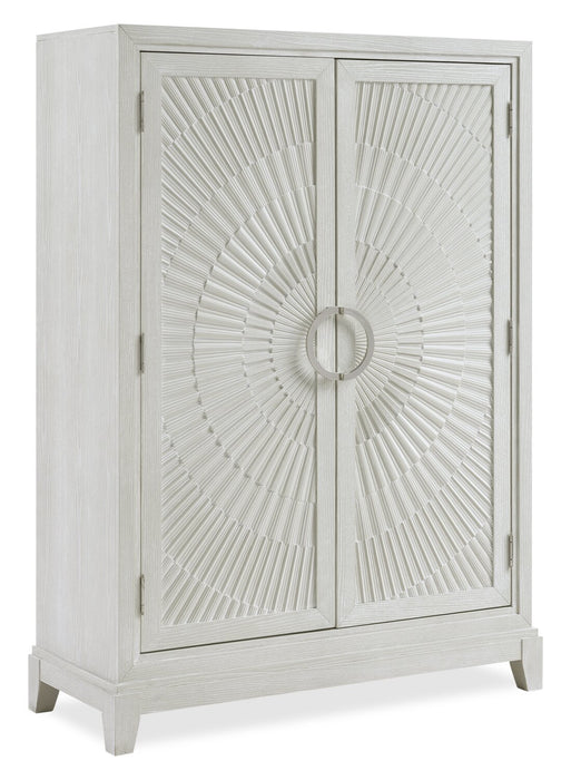 Vida Bedroom 2-Door Armoire Chest with Adjustable Shelves, 45\"W x 64\"H - Sand