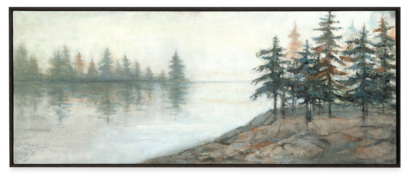 Algonquin Framed Acrylic Painting - 21.25\" x 51.25\"