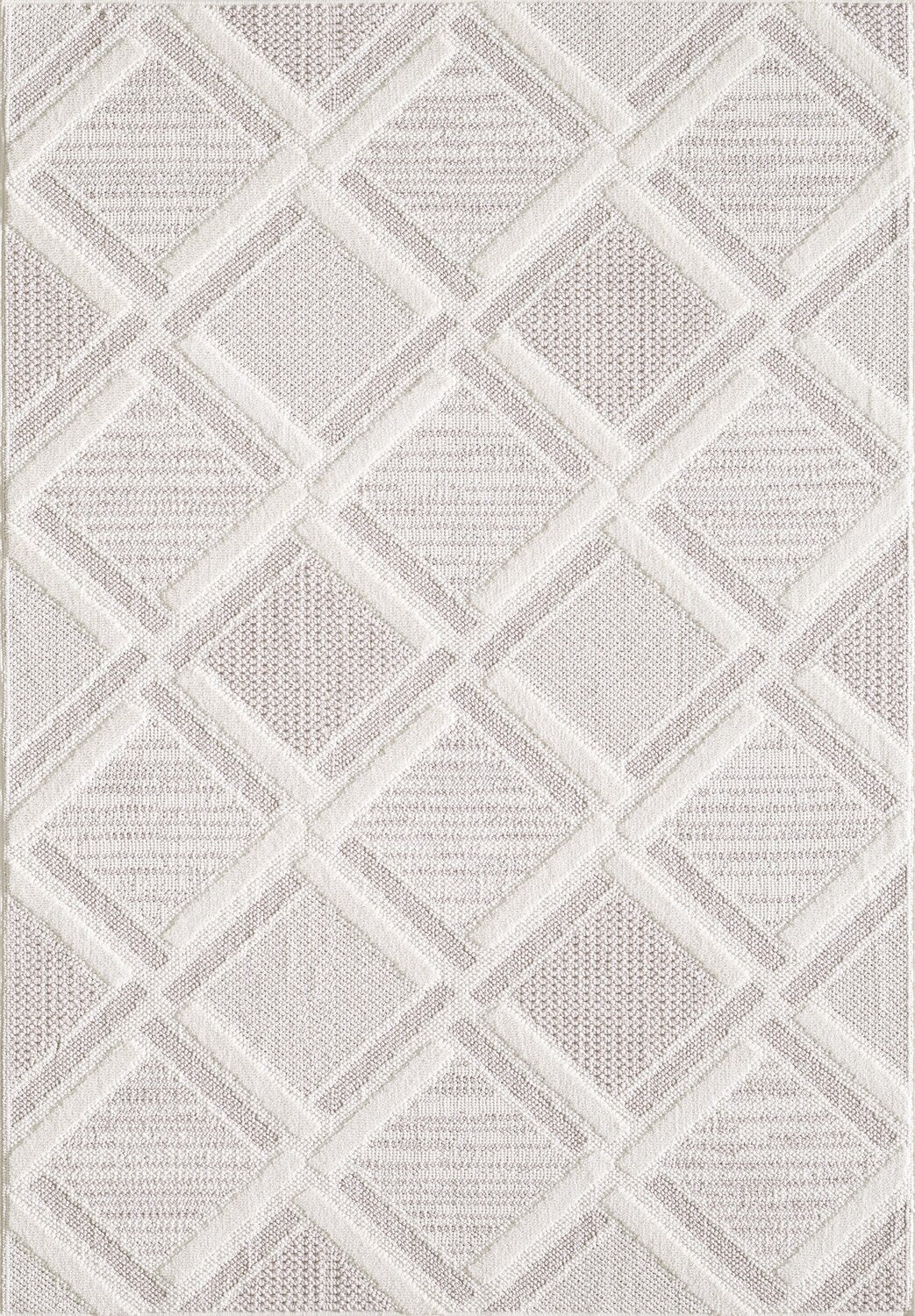 Knox Moroccan Beige Area Rug - 6'7