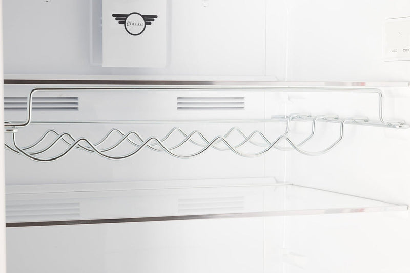 Unique Classic Retro 28\" 17 Cu Ft. Bottom Mount Refrigerator - Matte Black - UNQ-455L MB AC