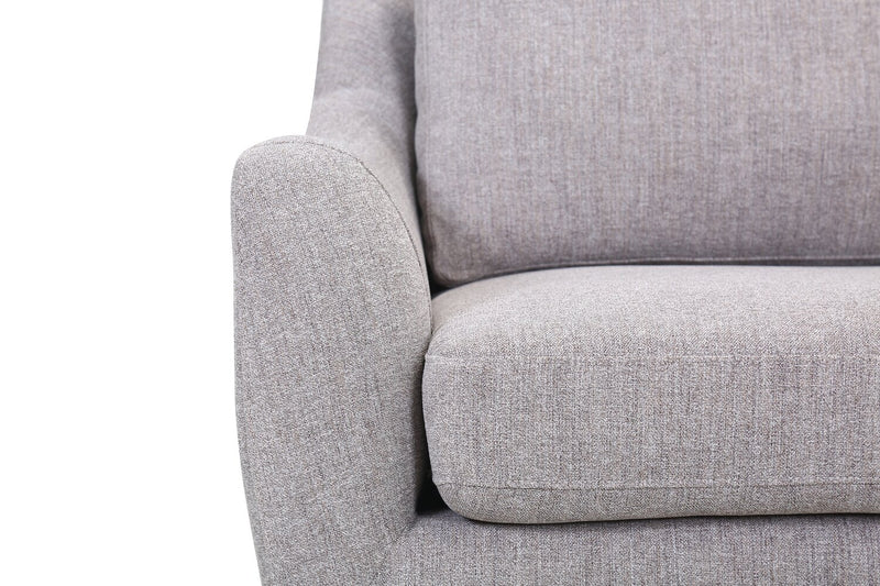Zoey 75.5\" Fabric Sofa - Grey