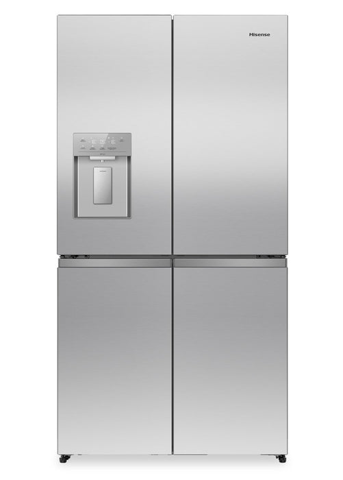 Hisense 36\" 22.5 Cu. Ft. Couter-Depth French 4-Door Refrigerator - Stainless Steel - RQ23G4FSEI