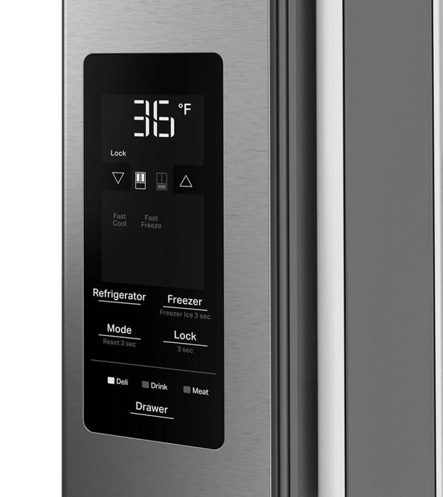 Whirlpool 36\" 30 Cu. Ft. French Door Refrigerator – Fingerprint Resistant Stainless Steel - WRMF3336SZ