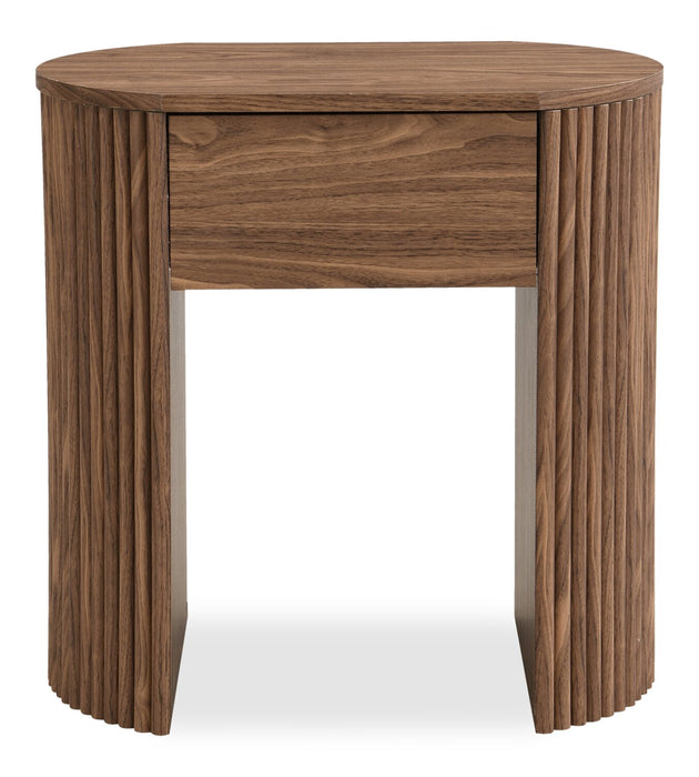 Briggs 21.65\" End Table with Storage - Brown