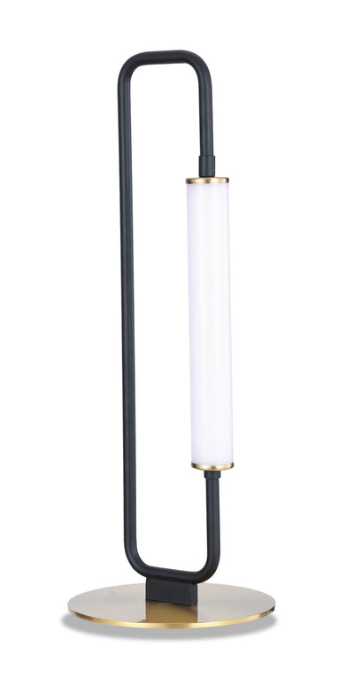 Oxford 20" Matte Black and Brass LED Table Lamp | Lampe de table à DEL Oxford de 20 po noir mat et laiton