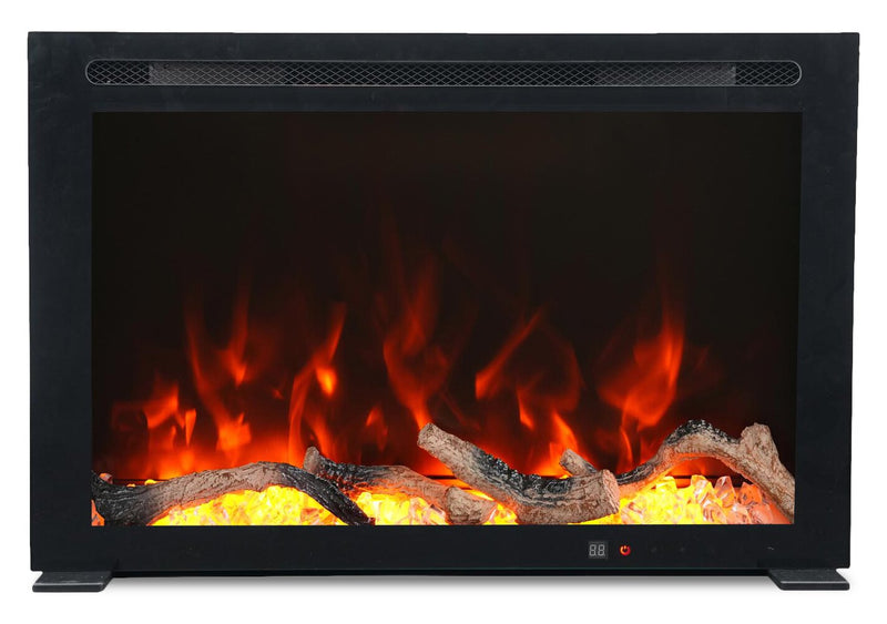 Venus 28\" Essential Built-In Electric Fireplace - Black