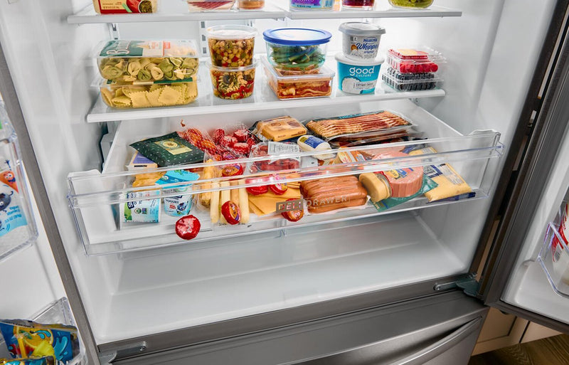 Whirlpool 36\" 25 Cu. Ft. French-Door Refrigerator with Ice and Water Dispenser - WRFF3436RB