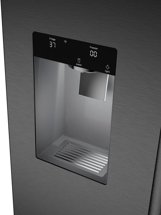 Bosch 21.6 Cu. Ft. French-Door Bottom Mount Refrigerator - Black Stainless Steel - B36CD52SNB