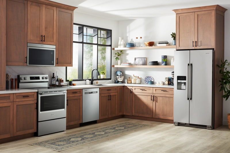 Maytag 30\" 5.3 Cu. Ft. Electric Range with No Preheat Air Fry - Stainless Steel - YMFES6030RZ