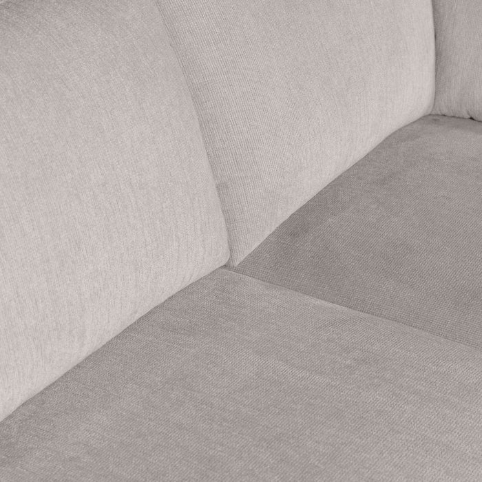 Envy 3-Piece Chenille Fabric Sectional - Fog Grey