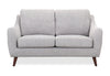 Zoey 59.5\" Fabric Loveseat - Grey