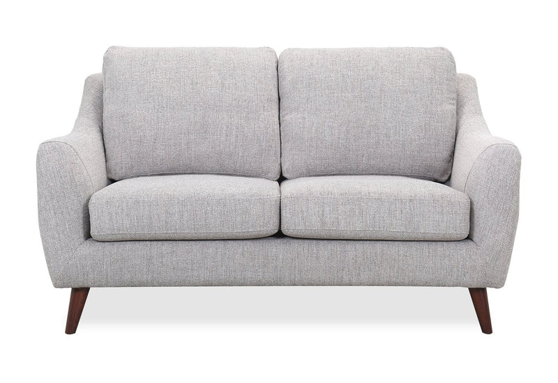 Zoey 59.5\" Fabric Loveseat - Grey