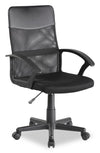 Pixel 22\" Mesh Fabric Office Chair with Lumbar Support - Black