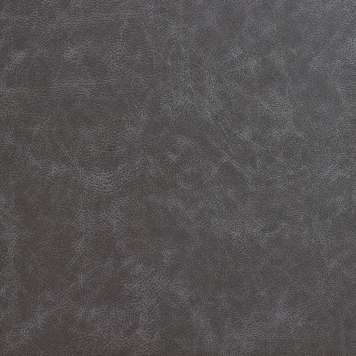 Victoria 18” Faux Leather Storage Ottoman with Metal Base – Charcoal