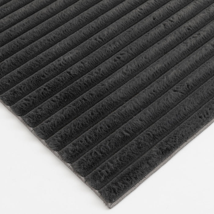 Channel Dark Grey Area Rug - 7' x 10'